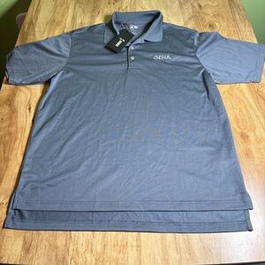 NWT Adidas Climalite GEHA Lead Short Sleeve Golf Shirt Polo Mens Size Large